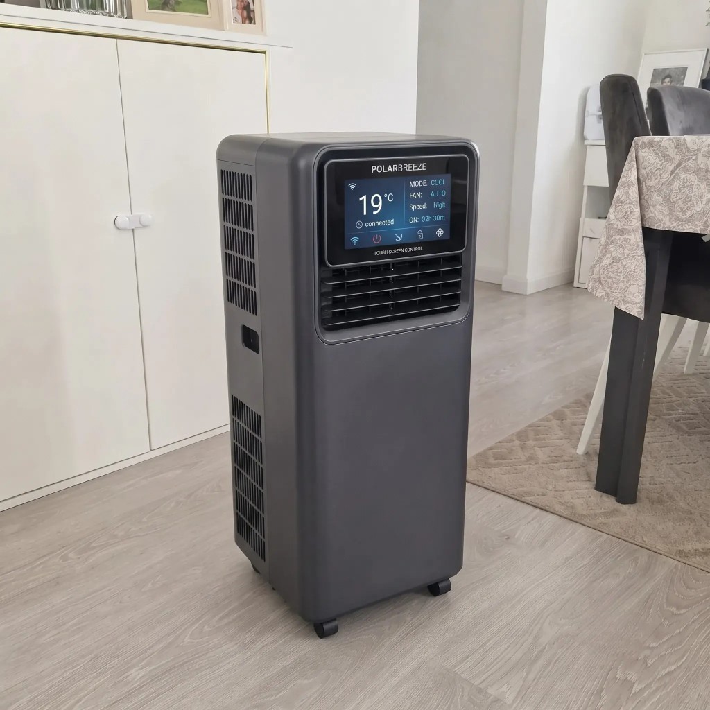 PolarBreeze™ in soggiorno — display digitale e bassi consumi